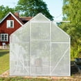 thumbnail image 1 of GoDecor Greenhouse 6x8ft Hybrid Polycarbonate for Garden, Outdoor  Silver, 1 of 11