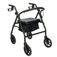 thumbnail image 1 of GoDecor Height Adjustable Aluminum Rollator Walker with Padded Seat, 1 of 5