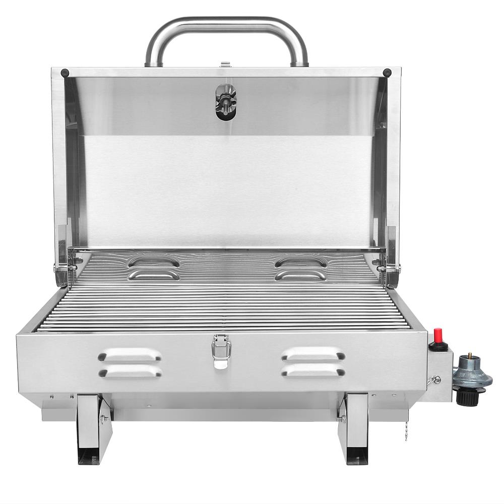 GoDecor Portable Single Burner Stainless Steel BBQ Grill - image 1 of 7