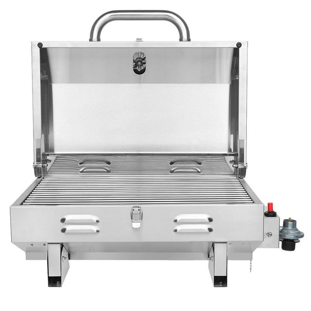 GoDecor Portable Single Burner Stainless Steel BBQ Grill