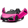 thumbnail image 1 of GoDecor Powered Electric Ride on Car with Remote Control, 3 Speeds, Music Player, Pink, 1 of 6