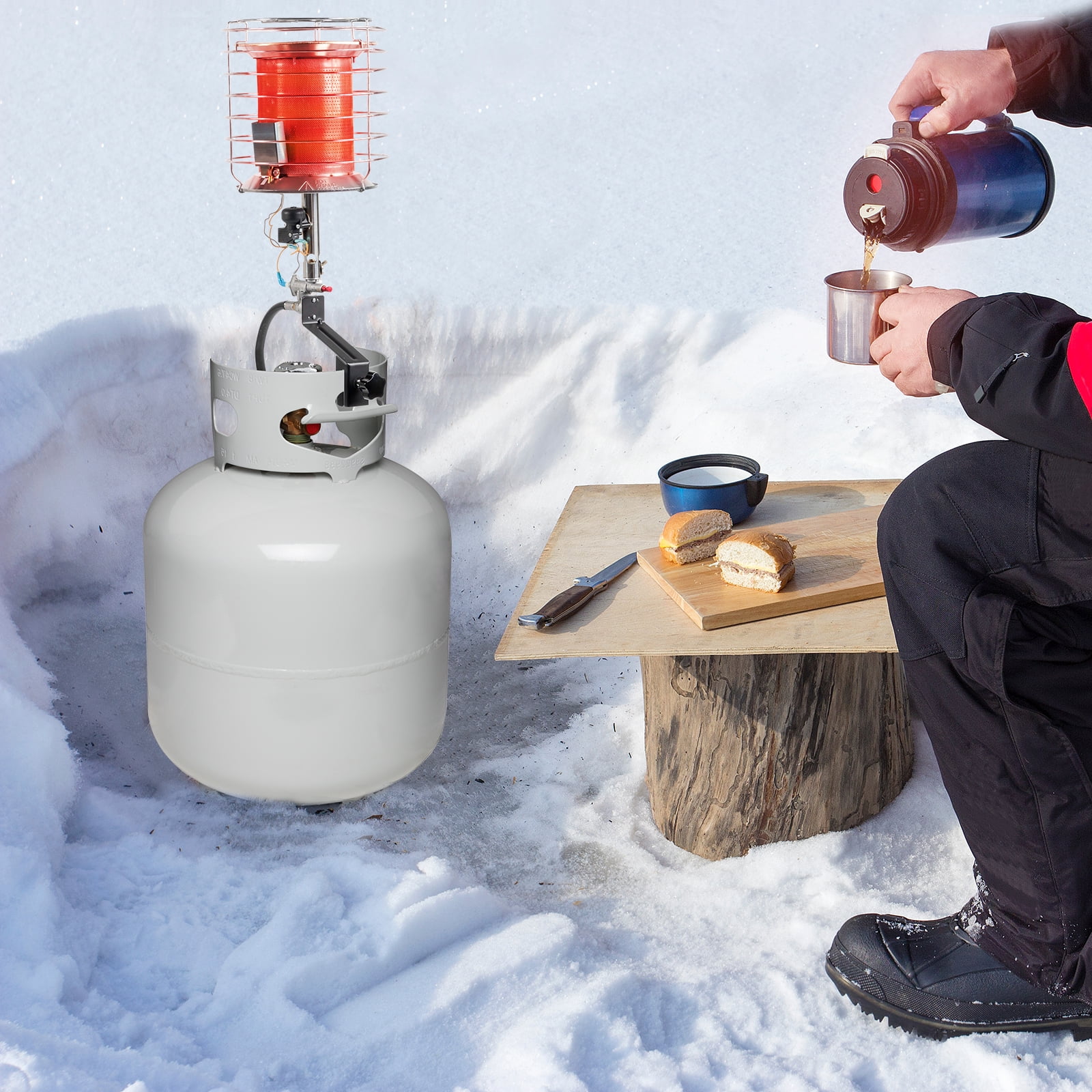 GoDecor Propane Tank Top Heater, 42000 BTU Portable Propane Heater 360