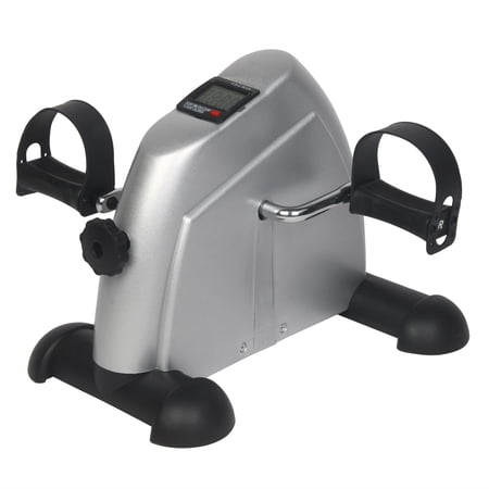GoDecor Under Desk Bike Pedal Exerciser, Home ExerciseTherapy Bicycle, Silver