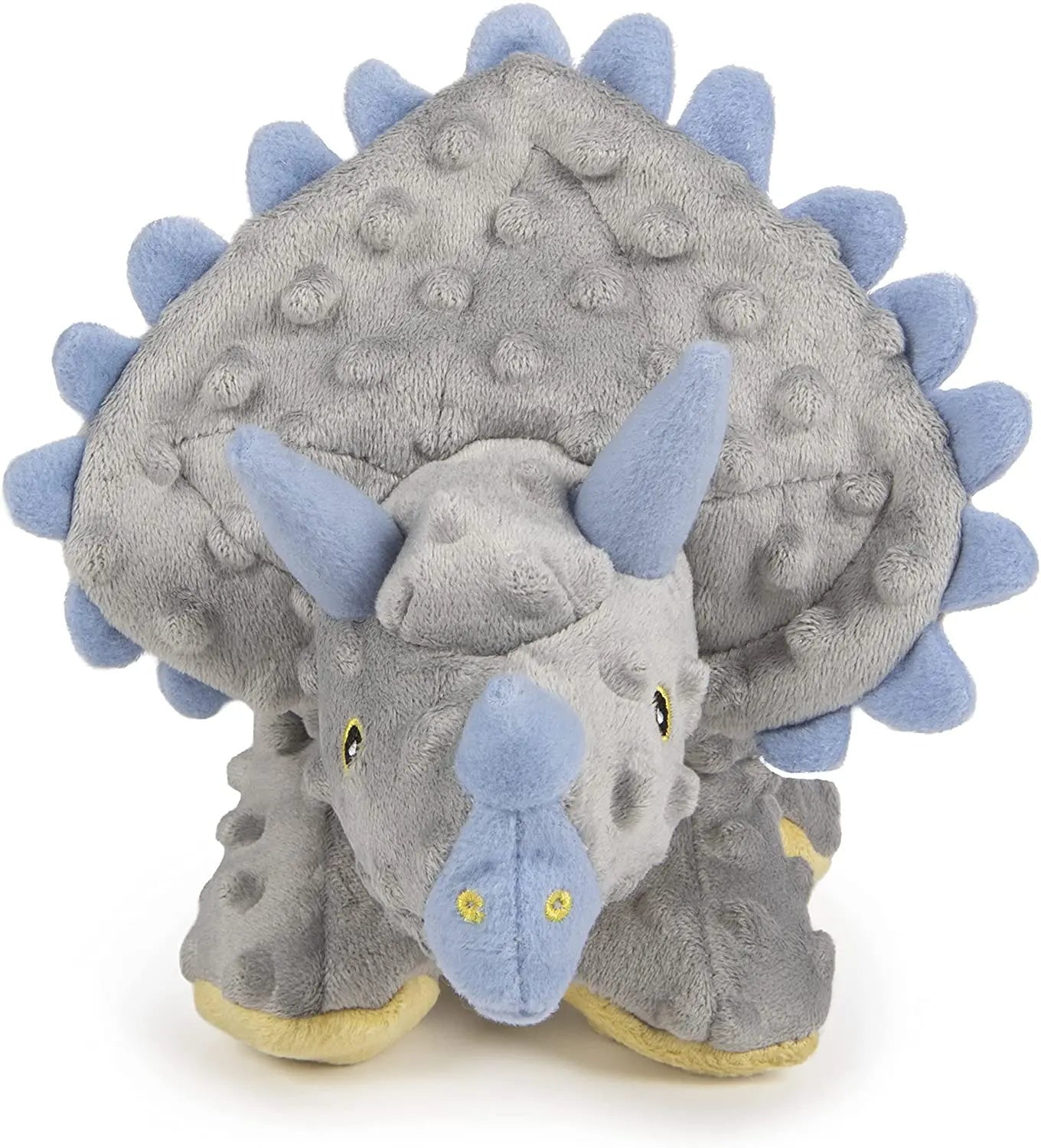 goDog Dinos Triceratops With Chew Guard Technology Tough Plush Dog Toy Grey Large Walmart