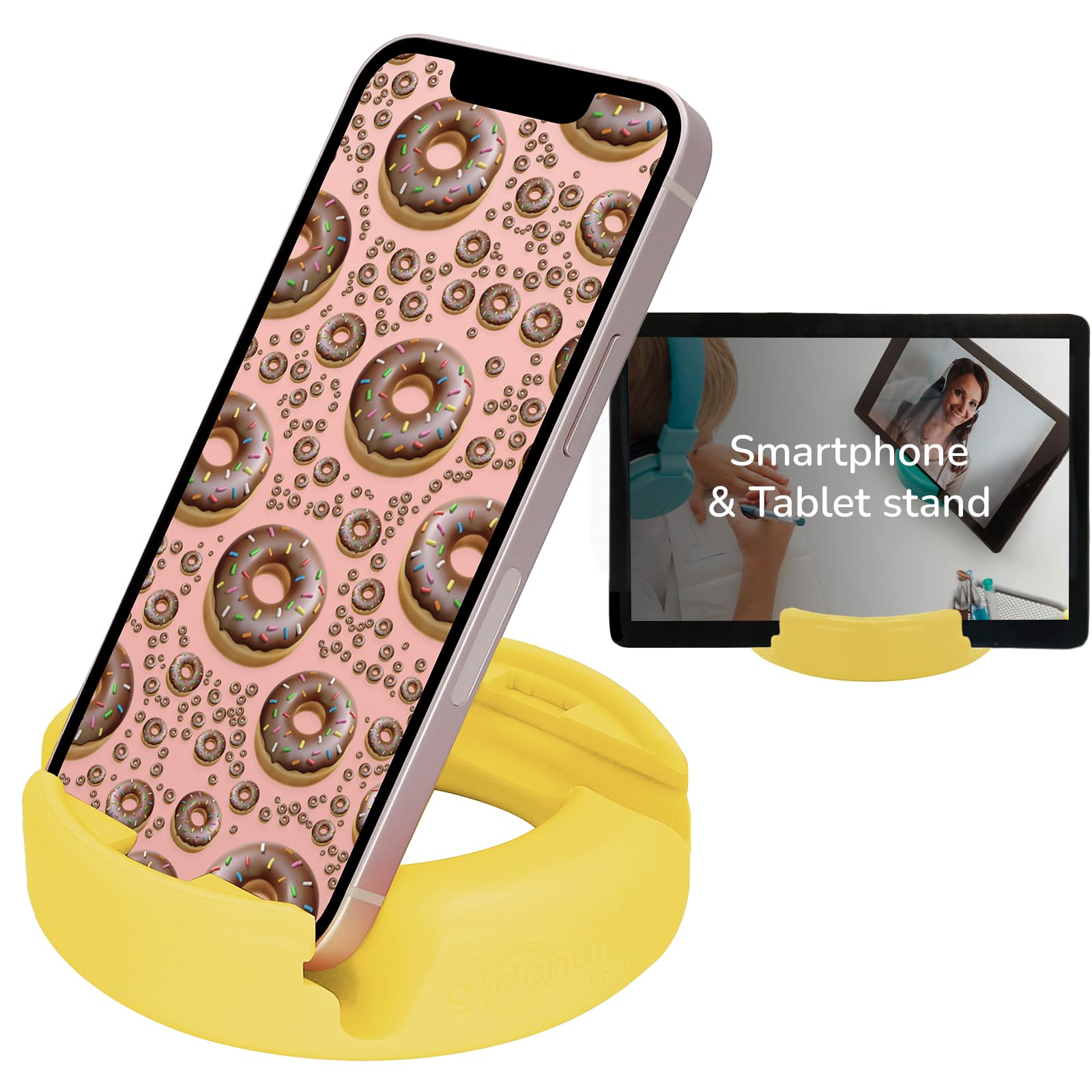 GoDonut Phone Stand Original Cell Phone Holder + Tablet Stand Desk