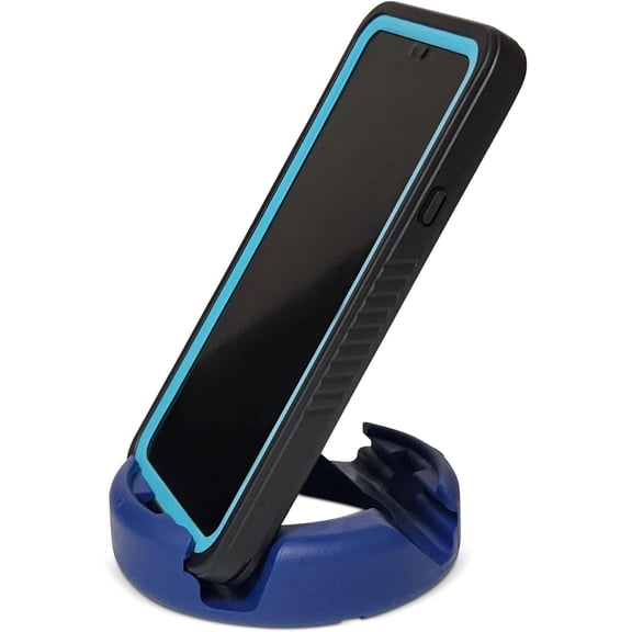 GoDonut Plus Round Phone Stand & Tablet Holder Desk Organizer Accessories, Blue