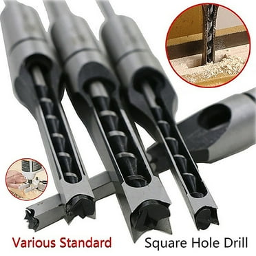 GoFJ 6/6.4/8/10/12.7mm HSS Square Hole Drill Bit Mortising Chisels Woodworking Tool