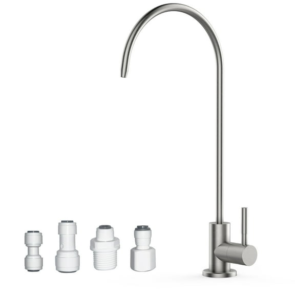 GoFashion Drinking Water Faucet with Water Filtration Systems, Kitchen Filter Water Faucet, 100% Lead-Free, Stainless Steel 304 Water Faucet