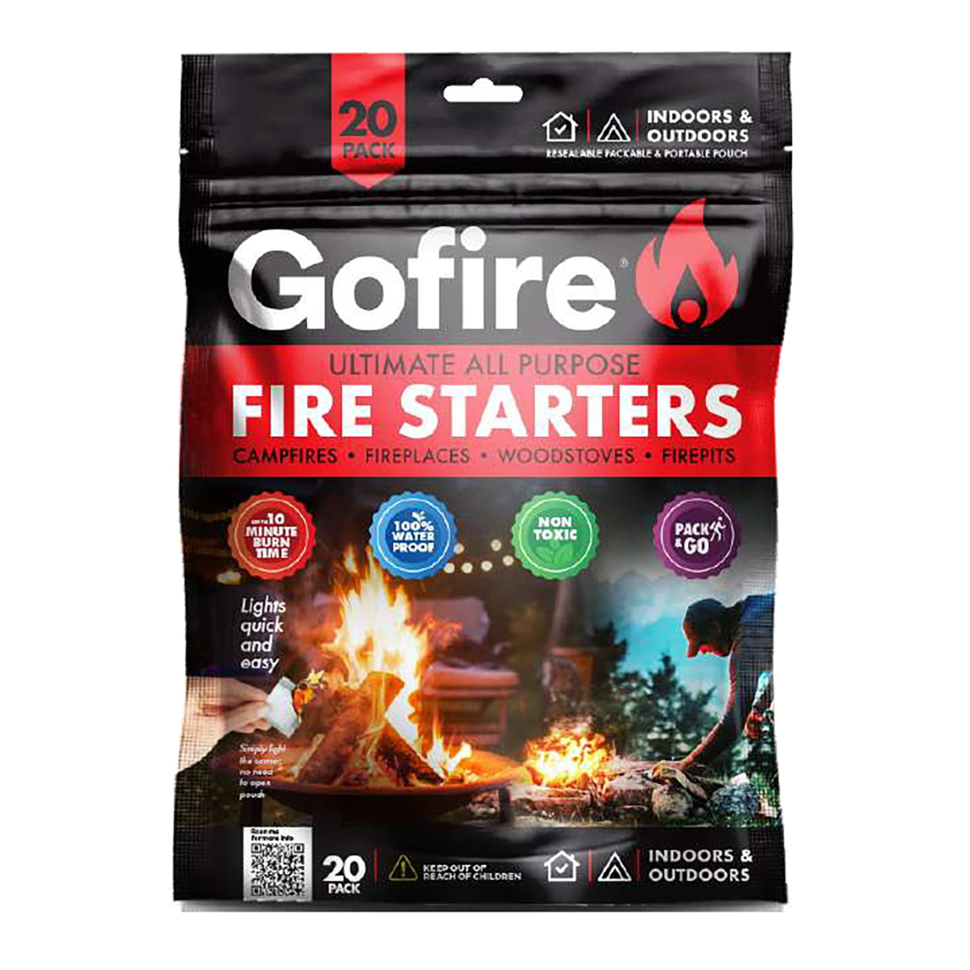 GoFire: 20 Pack Ultimate All Purpose Fire Starters
