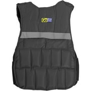 GoFit 10lb Adjustable Weighted Walking Vest Adjusts from 1lb to 10lbs - Black