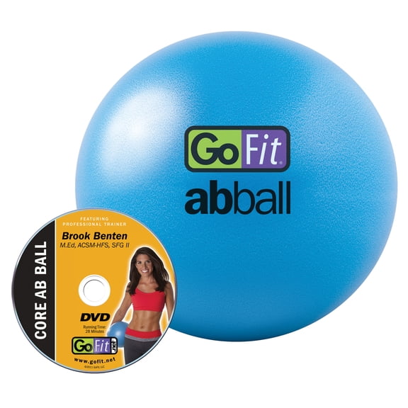GoFit 20 cm Core Ab Ball with Training DVD and Inflation Tube