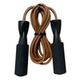 GoFit Athletic Training Jump Rope - Leather Fitness Jump Rope - Walmart.com