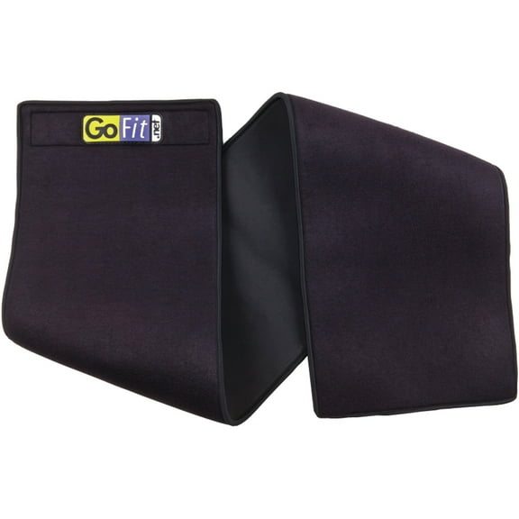 GoFit Double-Thick Neoprene Waist Trimmer with Velcro Closure for Adults