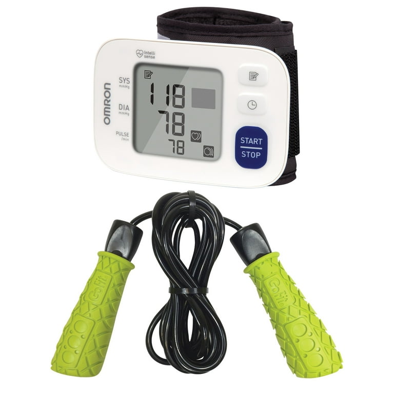 GoFit GF-2XSR Pro Speed Rope and Omron BP6100 3 Series Wrist Blood Pressure Monitor