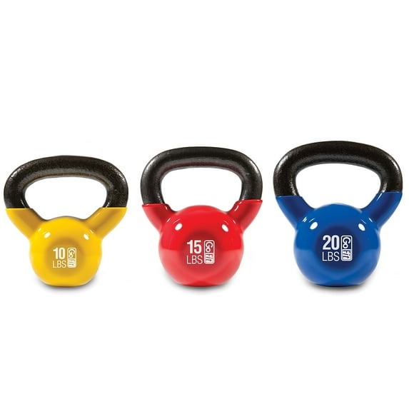 GoFit GF-KBK3N Ultimate Kettlebell Fit 3 piece per pack