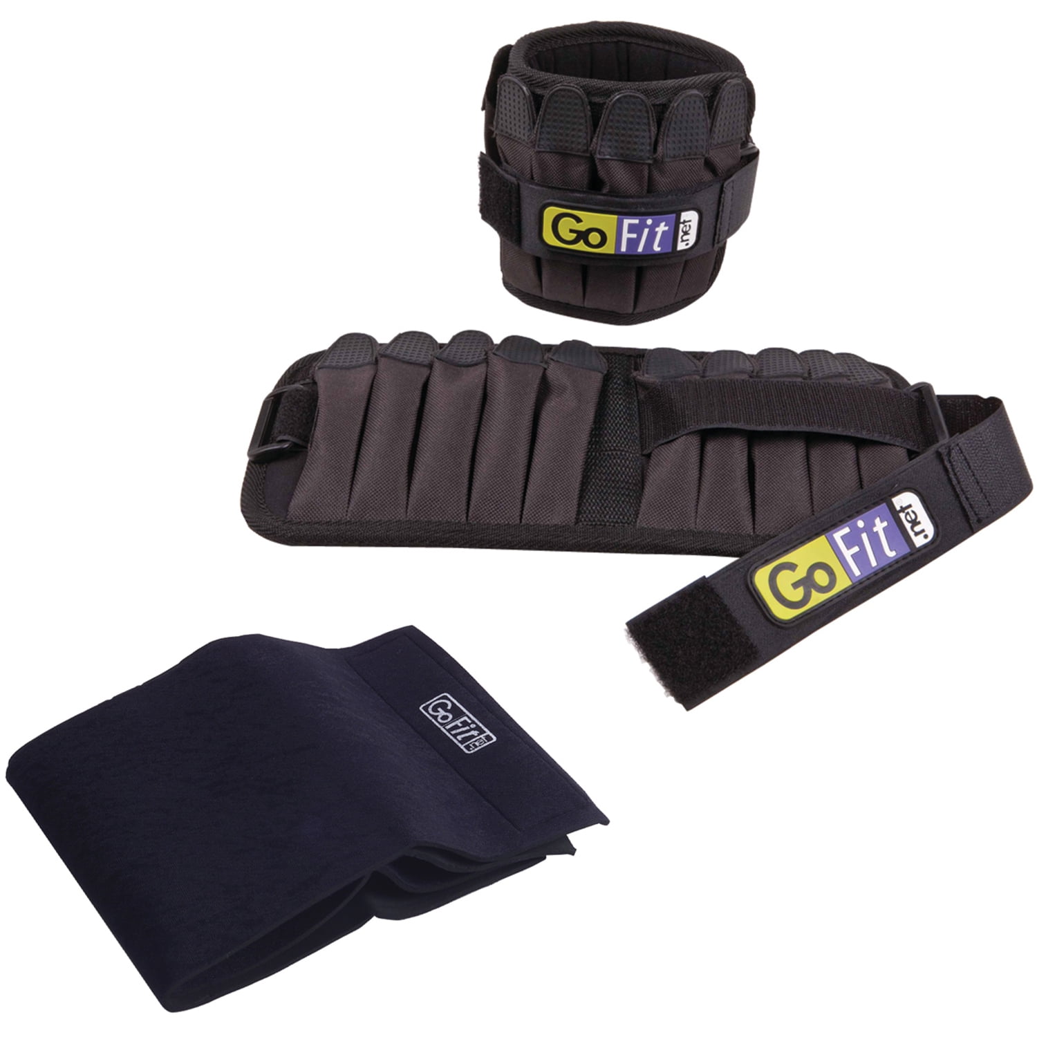 GoFit Cintura Snellente In Neoprene Doppio Spessore – Nero, Taglia Unica (fino A 116,8 Cm)