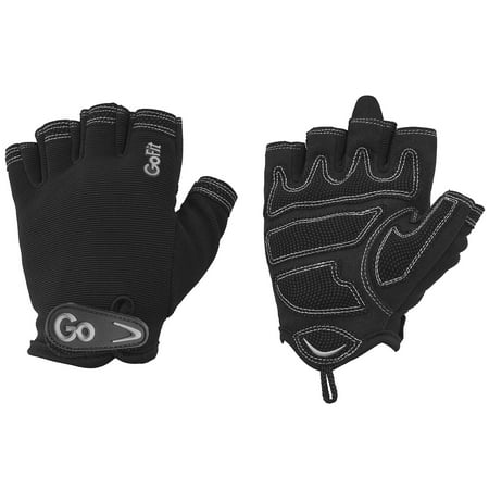 GoFit GF-WCT-LG/SLV Women's Xtrainer Cross-Training Gloves (Large/Silver)