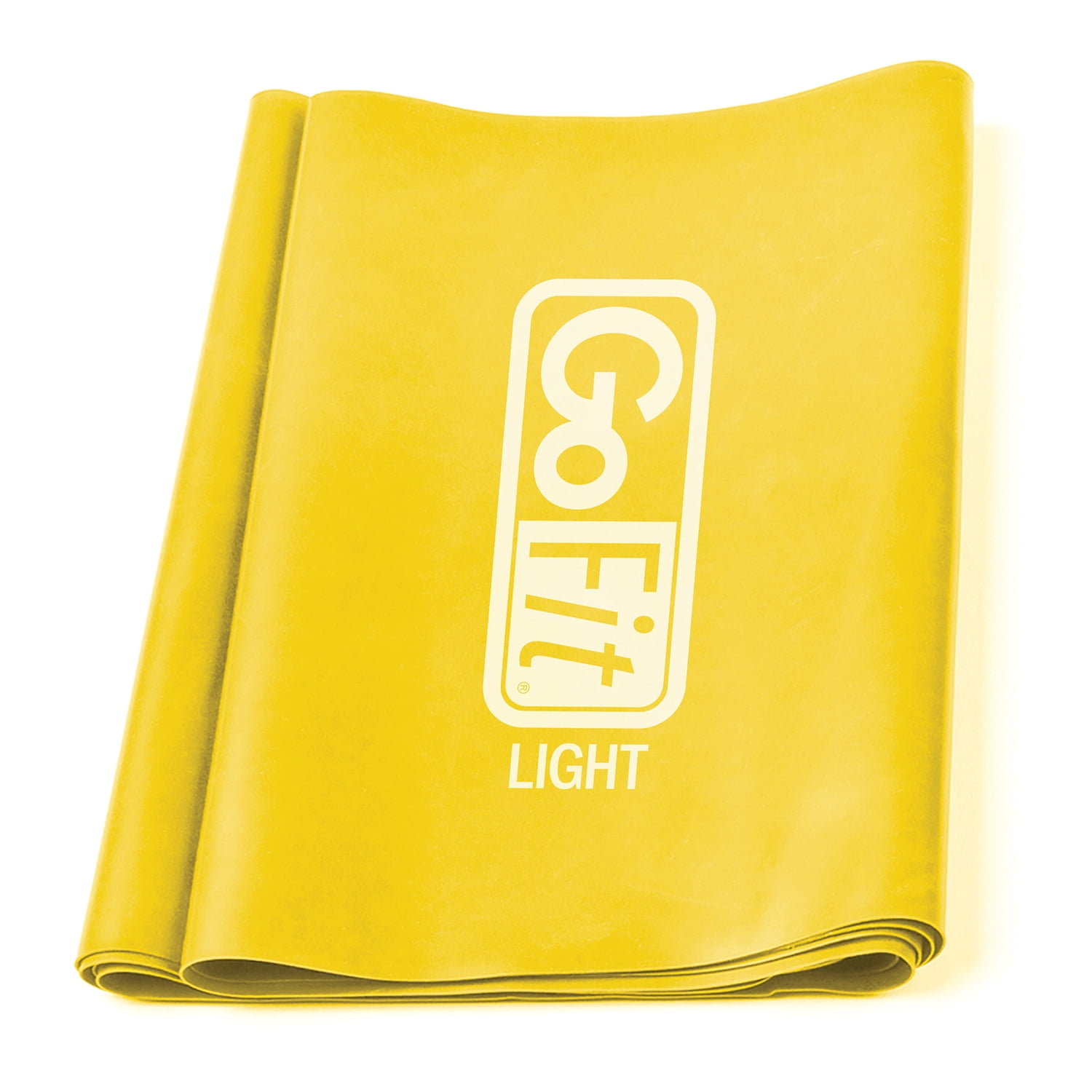 GoFit Latex-Free Single Flat Band, 5 lbs. Resistance, Yellow, GF-SFB-L