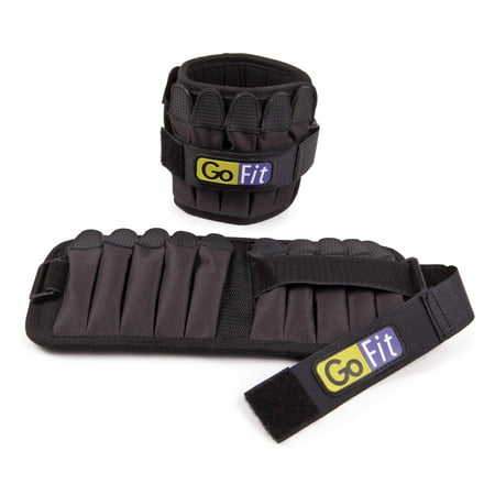 GoFit - Padded Pro Ankle Weights - Black