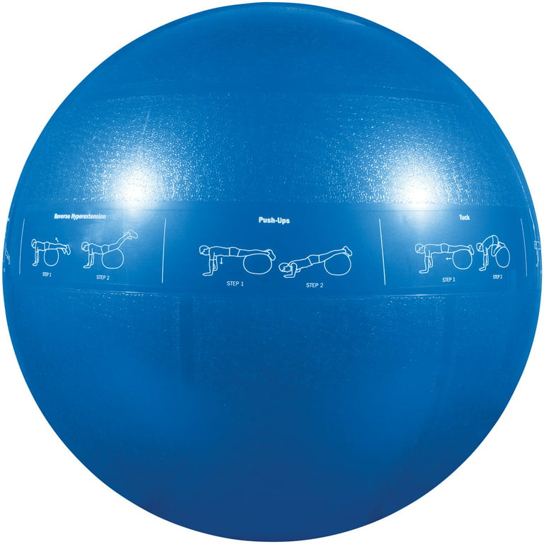 GoFit ProBall Stability Ball for Yoga, Fitness, Balance, Exercise Ball,  Blue 55 cm