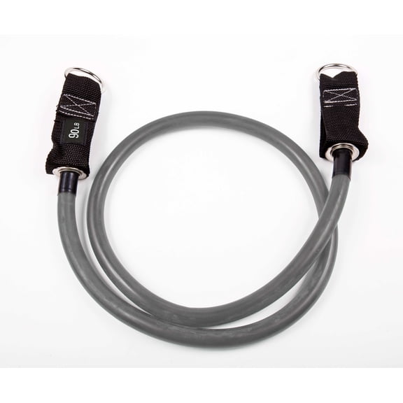 GoFit Single Extreme Resistance Tube, 90lb- Silver