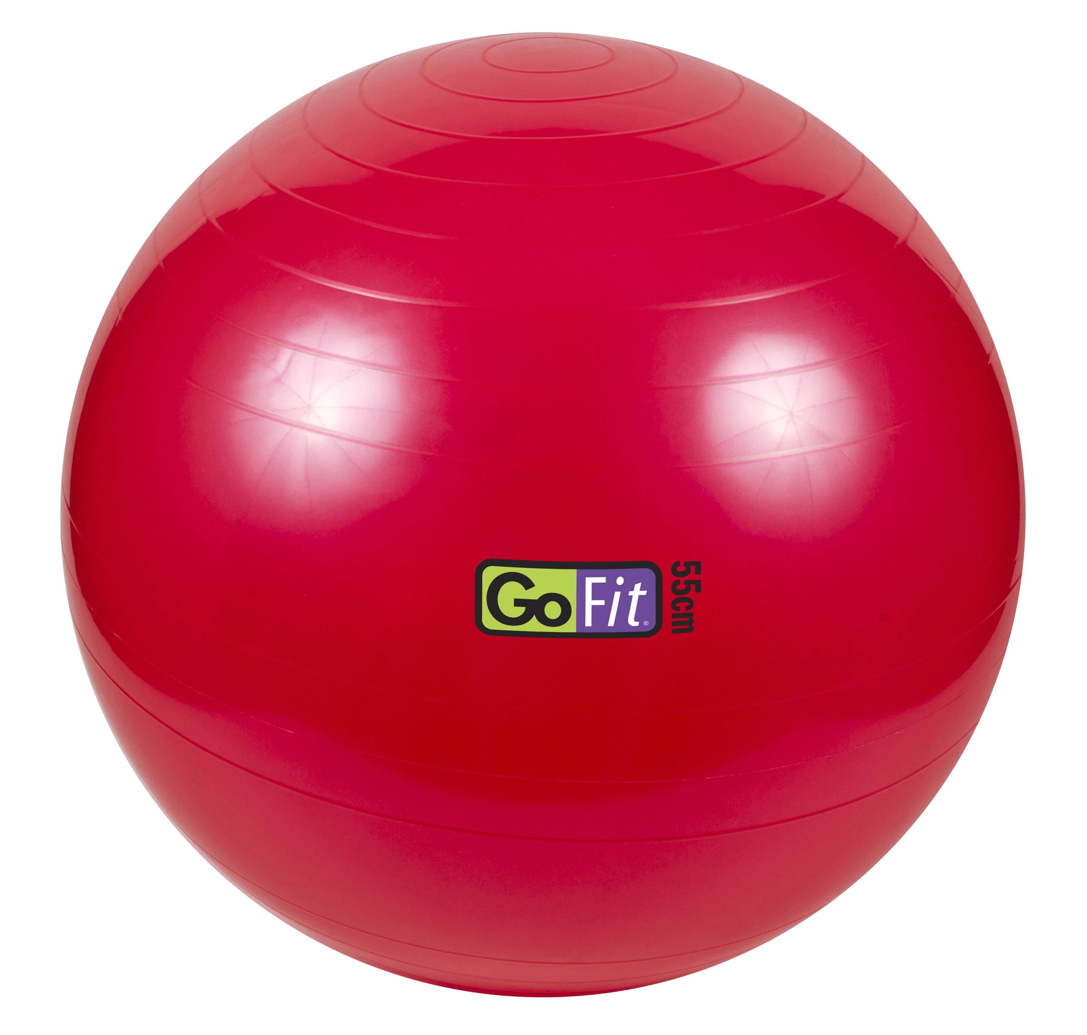 GoFit Stability Ball with Pump 55cm Red GF 55BALL Walmart