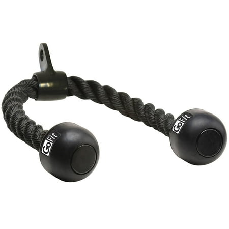 GoFit Tricep Rope Machine Attachment - Steel Equipment