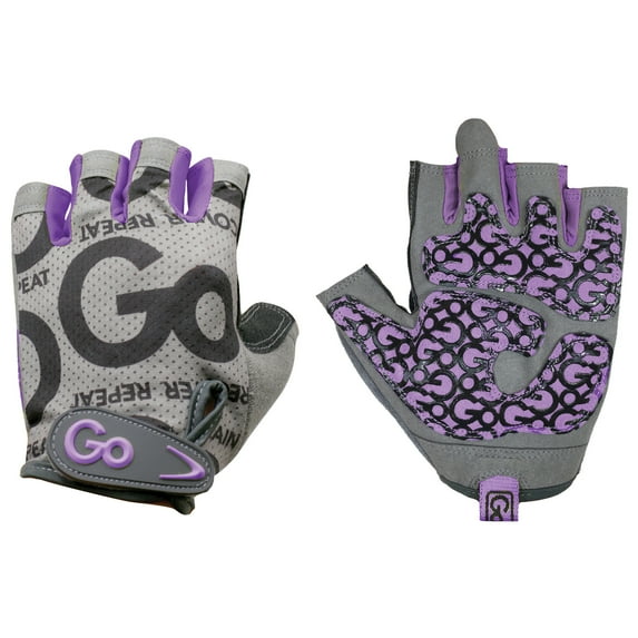 GoFit Women’s Go Grip Glove - Purple/Grey - Large