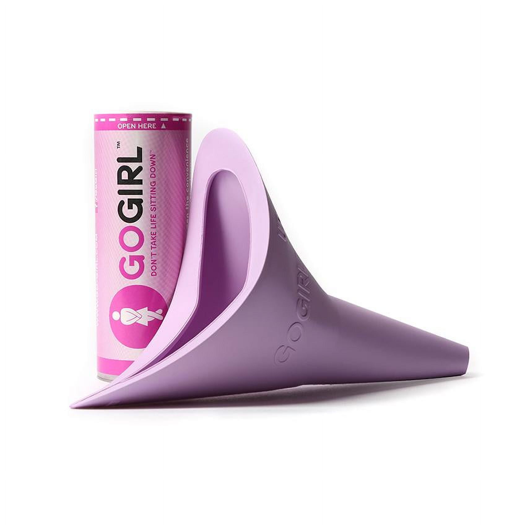 GoGirl Female Urination Device (FUD), Pink, Silicone, Resuable, and Travel Size funnel, 4.35 x 1.44 x 1.44inches - image 1 of 6