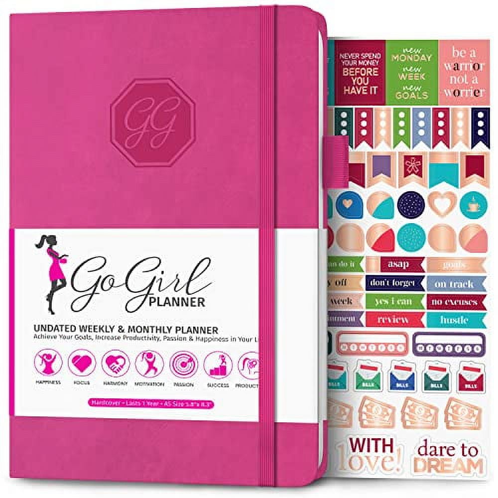 GoGirl Planner and Organizer for Women â€“ A5 Size Weekly Planner