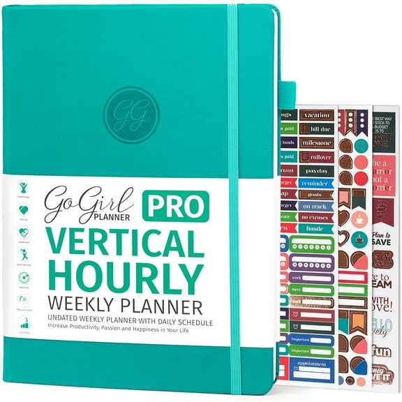 GoGirl Pro Vertical Hourly Weekly Planner