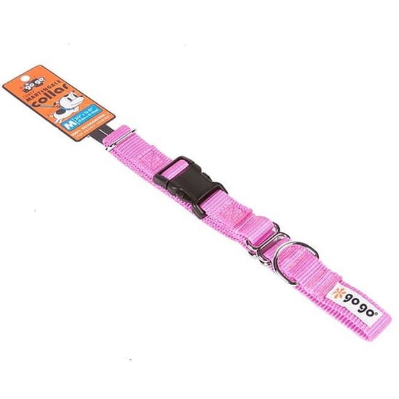 GoGo 15128 Medium 0.75 X 16-21 In. Pink Martingale Collar