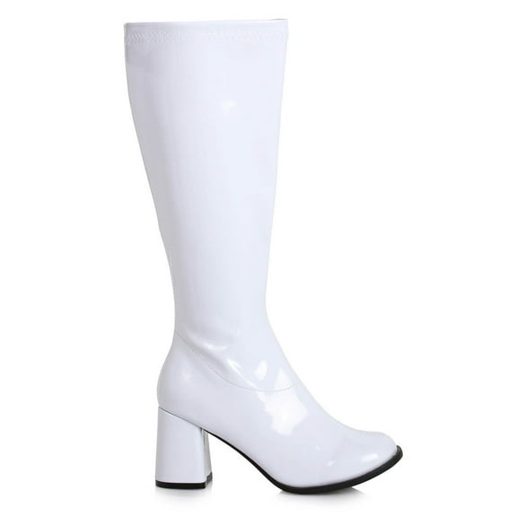 GoGo Women's Dress Wide Width Boots, Closed Toe, White, 9