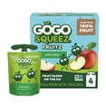 thumbnail image 1 of GoGo squeeZ No Sugar Added Apple Applesauce & Fruit Puree Pouches, 3.2 oz (4 Pack), 1 of 17