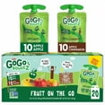 thumbnail image 1 of GoGo squeeZ Applesauce and Fruit Puree Apple Apple and Apple Cinnamon Snack Pouches 20 ct / 3.2 oz - Pack of 2, 1 of 5