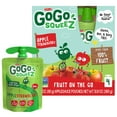 thumbnail image 1 of GoGo squeeZ Applesauce and Fruit Puree, Apple Strawberry Snack Pouches, 3.2 oz, 4 Pack, 1 of 9