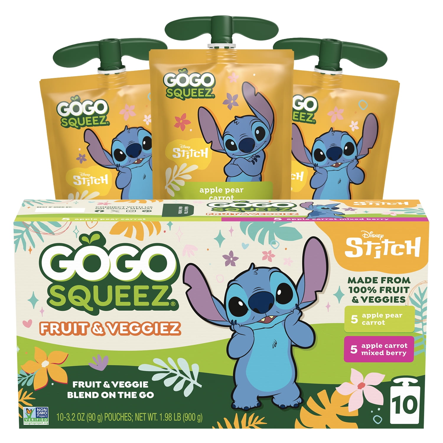GoGo squeeZ Fruit & Veggiez Disney's Lilo & Stitch