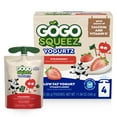 thumbnail image 1 of GoGo squeeZ Low Fat Yogurtz Strawberry Yogurt Snack Pouches, 3 oz (4 Pack), 1 of 16