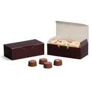GoGoPak MADE IN USA-50 Boxes - Fillable empty 1/2 lb. Brown Candy & Fudge Boxes - 5-1/2 x 2-3/4 x 1-3/4- Food Safe
