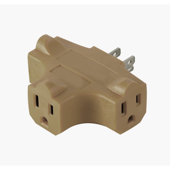 GoGreen Power 3-Wire Cube Adapter - Beige