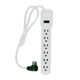 thumbnail image 1 of GoGreen Power 6 Outlet Surge Protector, 16103MS 2.5' cord, White, 1 of 5