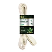 GoGreen Power (GG-24706) 16/2 6’ Household Extension Cord, 3 Outlets, White, 6 Ft