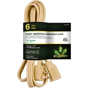 GoGreen Power 14/3 6 Appliance Cord, Beige, 25606