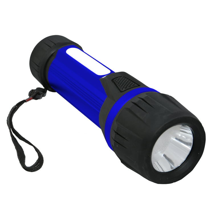 Swiss Tech 6500 Lumen LED Flashlight Rechargeable Dual Power AA