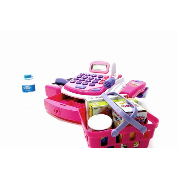 GoGrow! Grocery Pretend Play Electronic Cash Register Toy - Pink