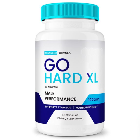 GoHard XL Pills, Dietary Supplement, Complete Daily Formula for Wellness, Advanced Formula Capsules, GoHardXL 1200mg Pastillas Reviews (60 Capsules)