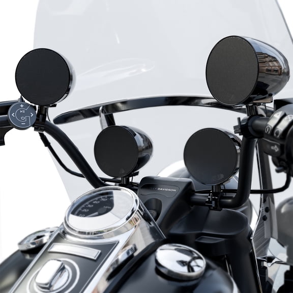 GoHawk TR4-Titan Waterproof 4.1-Channel Amplifier Motorcycle Bluetooth Stereo 4 Speakers Audio System Harley ATV 4-Wheeler USB FM Radio
