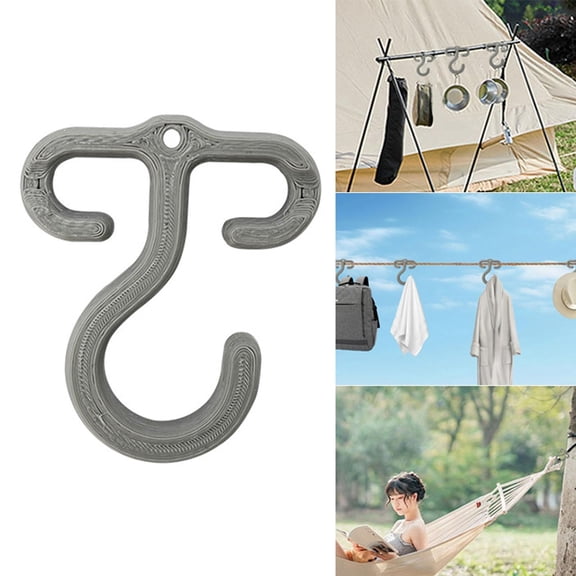 GoHook All Purpose Household Hook, Portable Hook for Towels, No-Drill for Kitchen, Strong for Stroller, 360 Rotation, Lightweight, 1PC