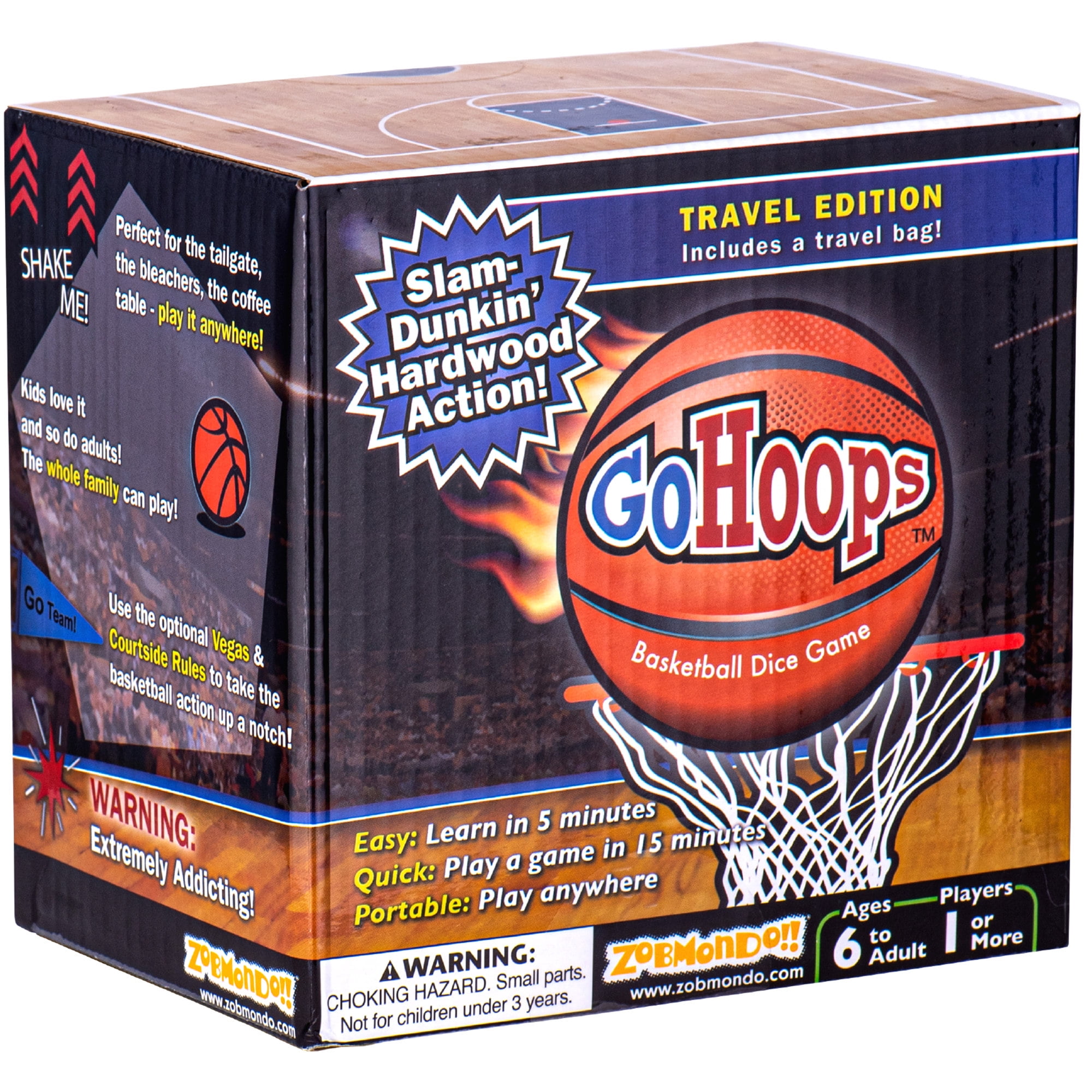 GoHoops Basketball Dice Game by Zobmondo! Play basketball anywhere with
