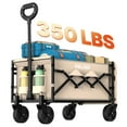 thumbnail image 1 of GOLABS Collapsible Folding Wagon Cart, 100L Storage & 350LB Capacity Garden Wagons for Camping & Beach, 1 of 13